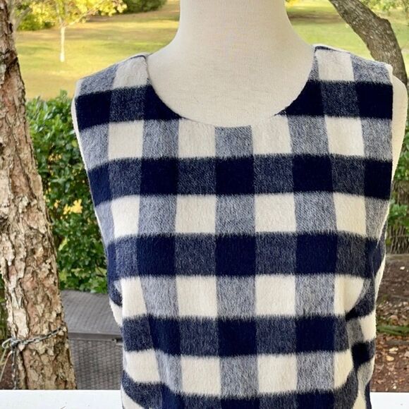 Brooks Brothers Wool Buffalo Plaid Sheath Dress - Picture 5 of 9